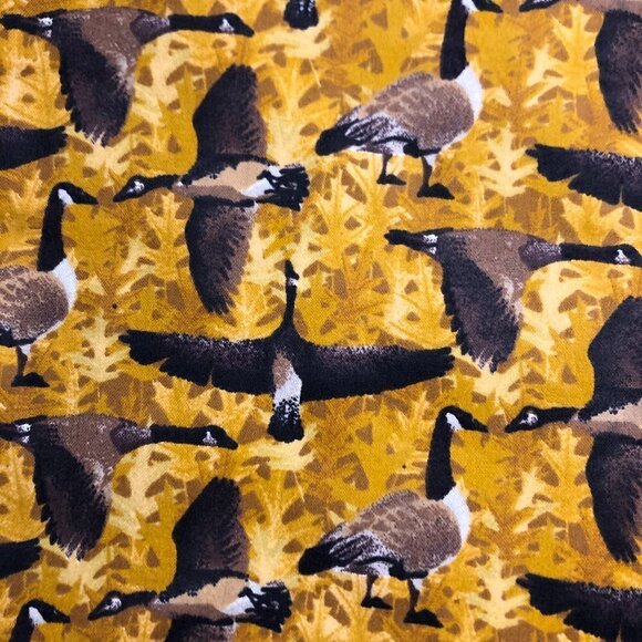 Flannel Fabric -  2 yards  Duck Hunting Nature Craft Quilt - Picture 1 of 3